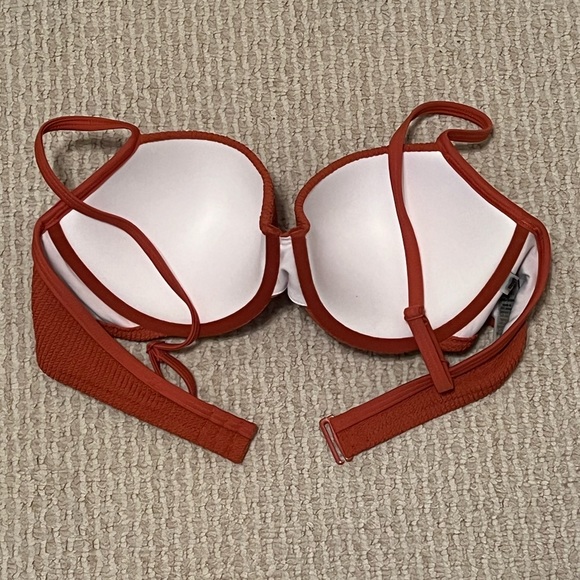 NWT PINK Victoria’s Secret Padded Underwire Swim Top Size XL - Picture 3 of 3